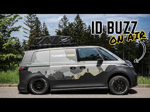 Gerade schlafen im Campervan dank Luftfahrwerk! ID BUZZ mit Streetec Airride + Autoleveling