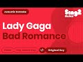 Bad Romance Karaoke | Lady Gaga (Karaoke Acoustic)