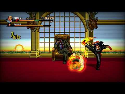 Streets of Rage 4, Retro BOSS FIGHT, Axel, Stage 8, ART GALLERY, Hard Difficulty 4K UHD