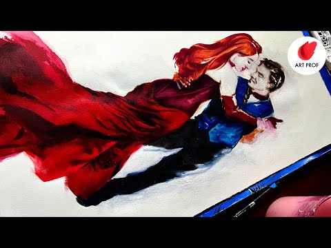 Get Beautiful Brush Strokes & Color with Acrylic Inks & Markers