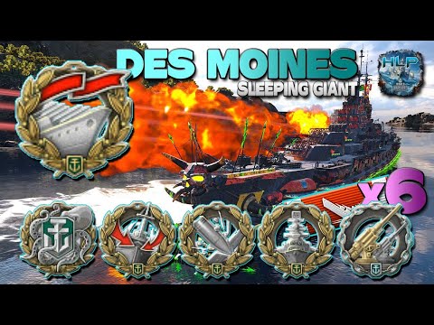 Cruiser Des Moines: Crazy SOLO WARRIOR - World of Warships