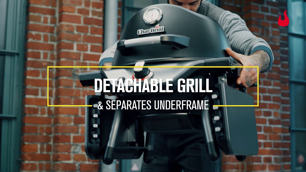 Char-Broil All-Star 125 - Single Burner Gas BBQ Grill with Cover