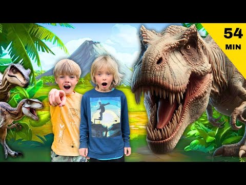 Dino-Mite! 🦖 The Best Dinosaur Compilation | Compilations with Sky and Finn