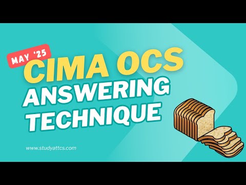 CIMA Operational Case Study (OCS) May 2025 (Halfpenny) - Webinar 3: Answering Technique