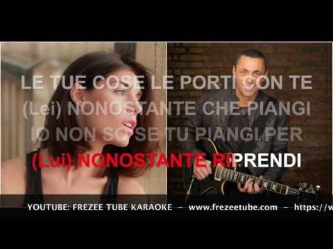 Bianca Atzei e Alex Britti - Non è vero mai - Karaoke con testo