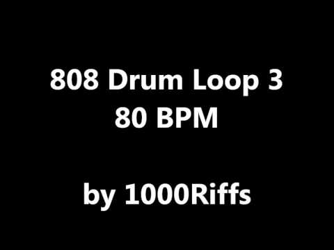 808 Drum Loop 3 : 80 BPM - Beats Per Minute