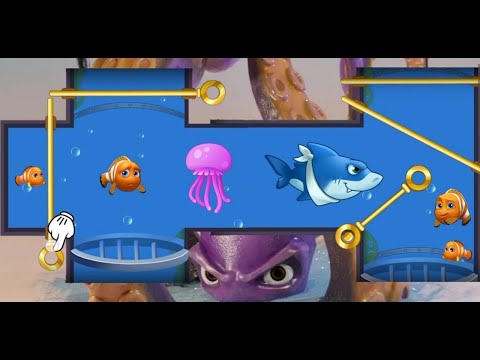Mini Game Fishdom help fish from shark attack