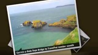 preview picture of video 'Carrick-A-Rede Rope Bridge - Ballycastle, County Antrim, Northern Ireland, United Kingdom'