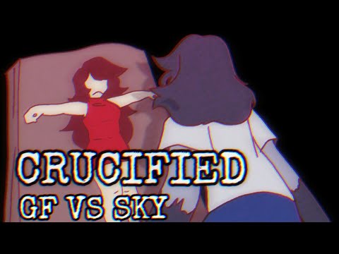 CRUCIFIED but it's GF vs Sky animated - Friday Night Funkin' || FlipaClip
