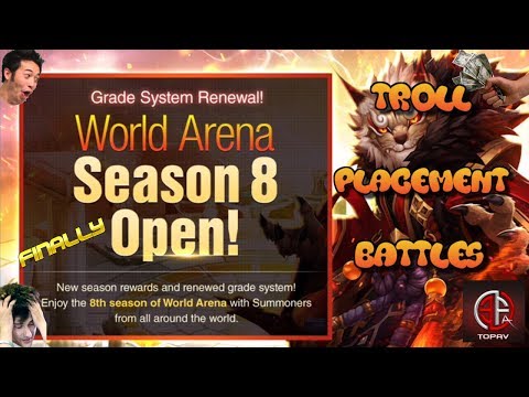 Trolling w/ Mono Element Teams in Season 8 Placements | Summoners War