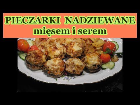 PIECZARKI FASZEROWANE MIĘSEM SEREM SZYBKIE DANIE PYSZNE Z PIEKARNIKA #mięso #mielone  🧡nr.310