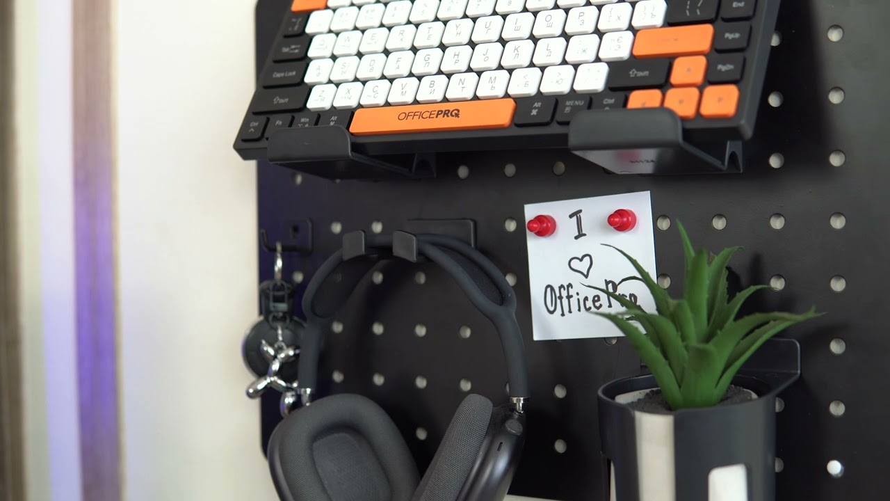 Настінна дошка-органайзер Officepro WO600B Black video preview