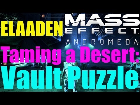 Mass Effect: Andromeda - ELAADEN Vault Puzzle Walkthrough! - "Taming a Desert" (Xbox One Gameplay)