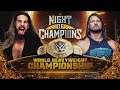 WWE Night Of Champions 2023 Full And Official Match Card HD