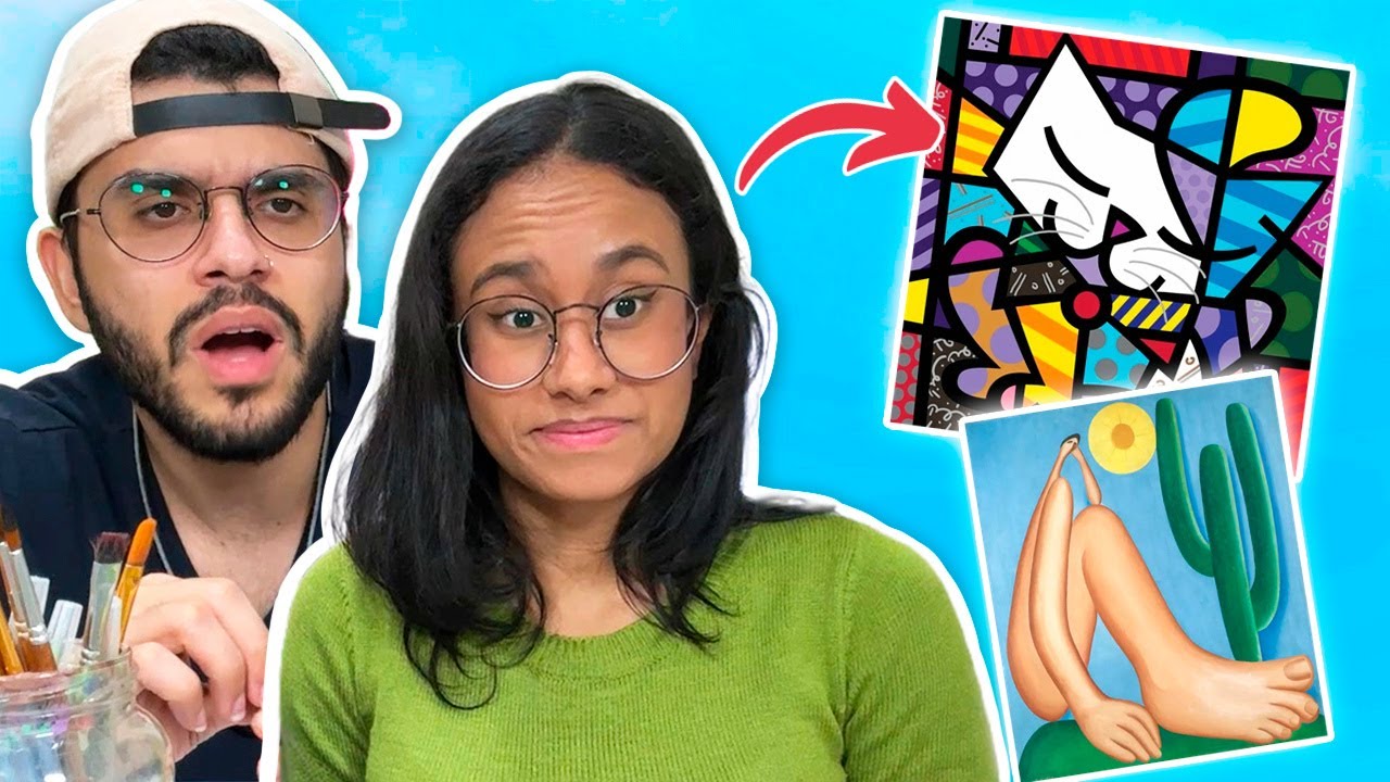 PINTANDO QUADROS FAMOSOS COM O MEU NAMORADO!