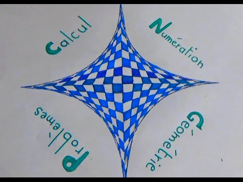 Dessin Page de garde du cahier de Maths (géométrie)