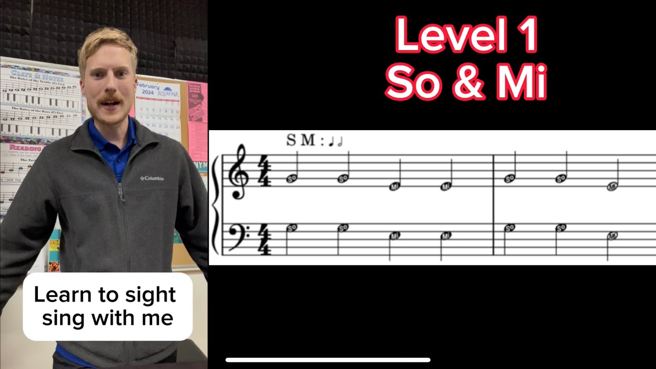 Sight singing practice 1: So Mi & SML