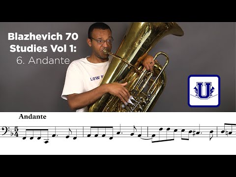 Blazhevich 70 Studies for BBb Tuba Vol. 1: 6. Andante