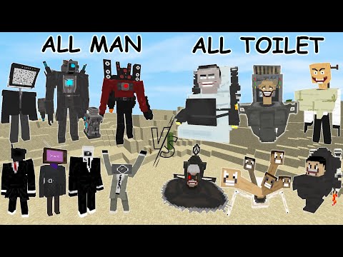 All Skibidi Toilets VS All Speakerman, TV Man, Cameraman | Minecraft Boss Battle