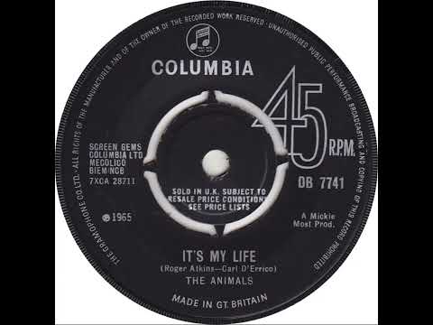 UK New Entry 1965 (270) The Animals - It's My Life