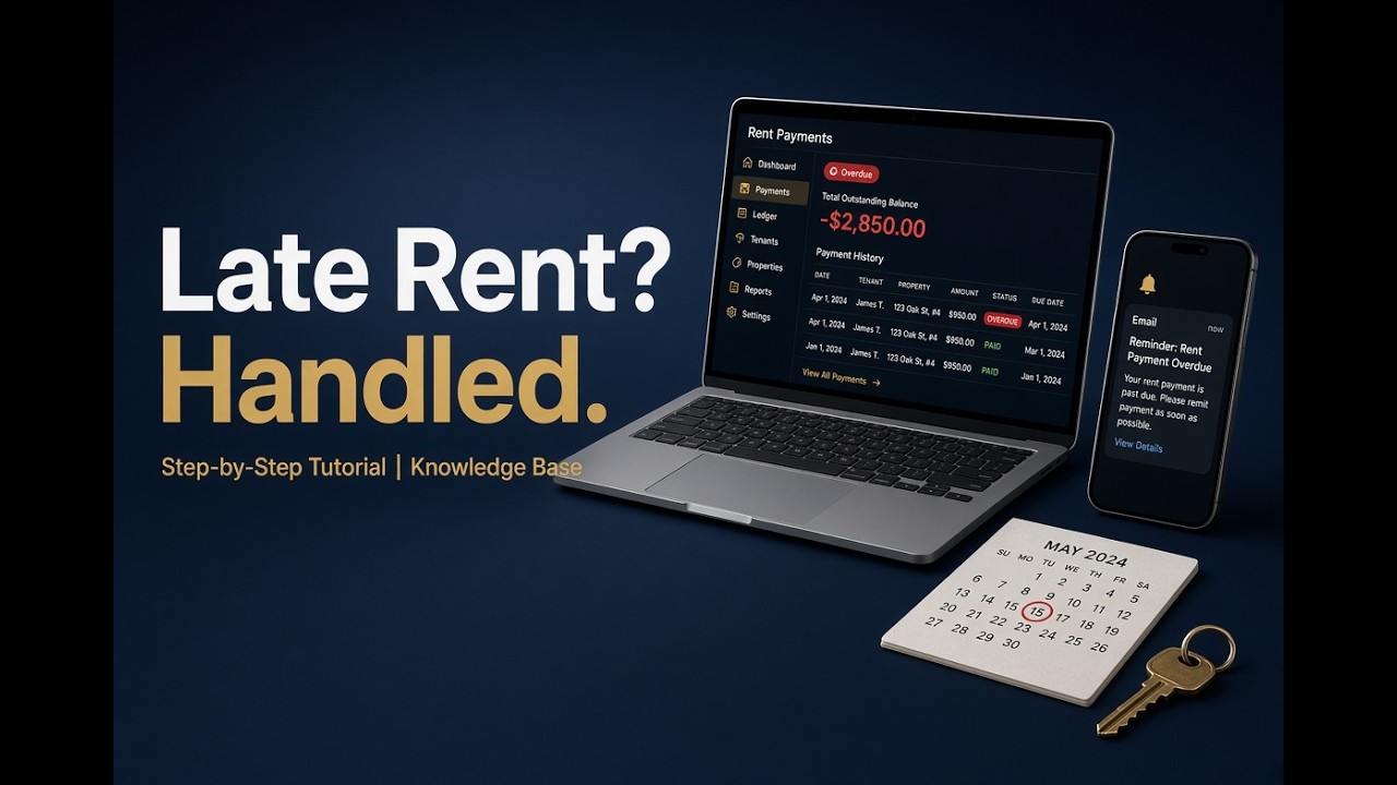 Rent Reminders & Late Fees — No More Awkward Conversations