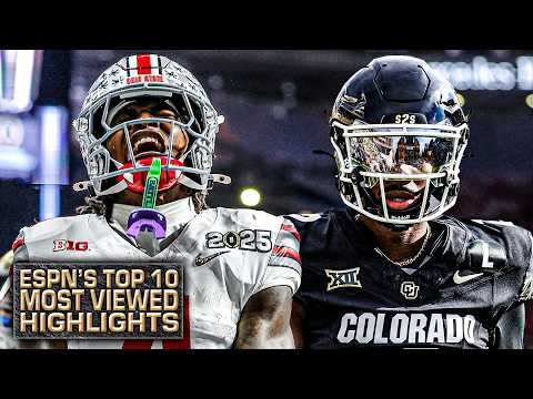 Our Top 10 Most Viewed HIGHLIGHTS of the 2024-25 season 🎥 | ESPN College Football