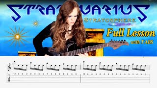Stratosphere by Stratovarius | Full Guitar Lesson with TABS