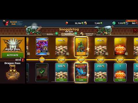 Rise of Berk | Snoggletog: Yak Nog Seasonal Rewards (Steam-Spewer and Snowball)