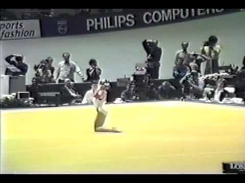 1st TO ROM Daniela Silivas FX   1987 World Gymnastics Championships 10 00