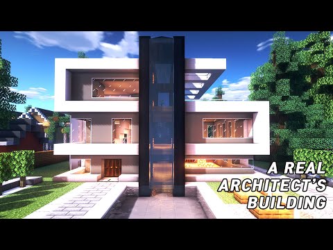 A real architect's building houses in Minecraft tutorial / Modern House #23