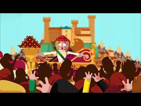 Cartone Animato Storico Carnevale d'Ivrea   La Mugnaia e il Tiranno