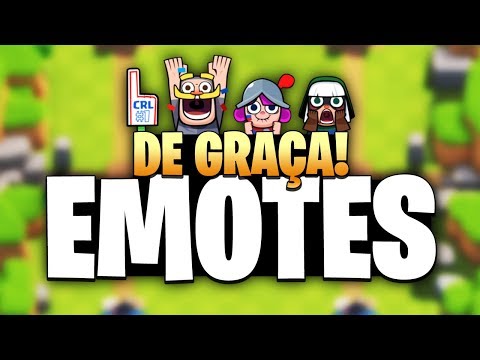 NOVOS EMOTES DE GRACÌ§A no Clash Royale - COMO GANHAR!