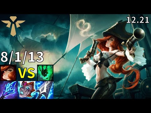 Miss Fortune Support vs Thresh - Ranked Master - Patch KR 12.21