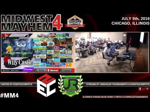Midwest Mayhem 4 – Pools – E2C l Bushi (Bayonetta) vs. JL PC Batman (Captain Falcon)