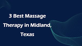3 Best Massage Therapy in Midland, Texas | Massage Studios