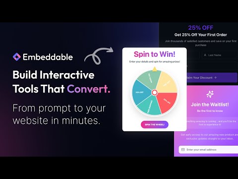 Embeddable video preview