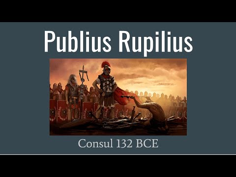 Publius Rupilius, Consul 132 BCE