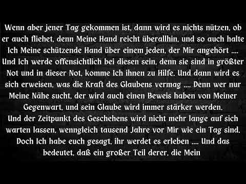 NATURKATASTROPHE .... SCHUTZ DER DIENER ....