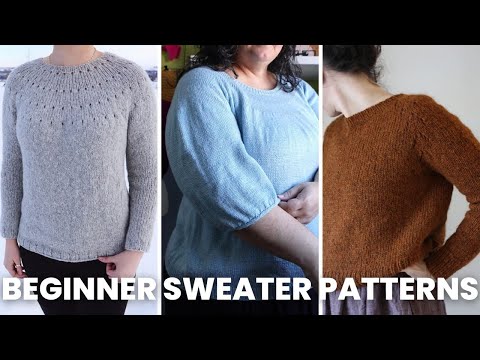 12 Simple Top Down Sweater Patterns for Beginners