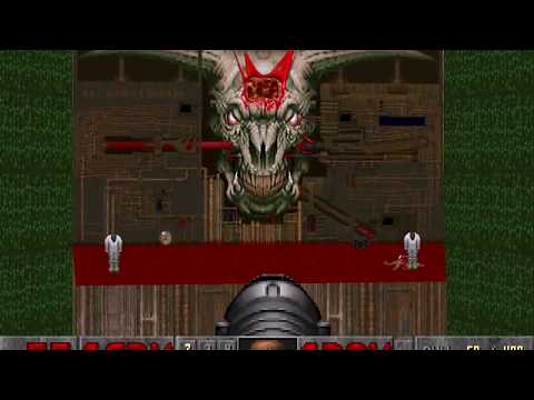 Doom II level 30, Icon of Sin: Finish (example 1, Skill 4)