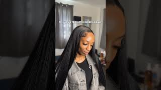 13x6 HD LACE FRONTAL WIG INSTALL OVER LOCS