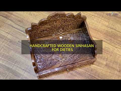 Handcrafted Wooden Sinhasan for Dieties video