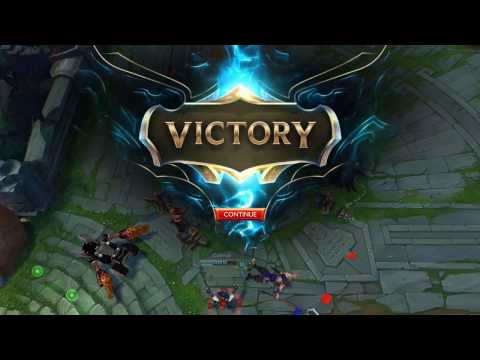 LOL Gameplay ( Pantheon top vs Irelia ) silver 5 wining game