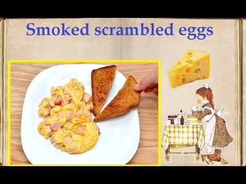 Scrambled Eggs with Smoked Meat and Cheese / Book of recipes / Bon Appetit