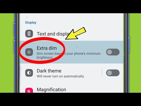 Extra Dim display setting in Motorola Edge 30
