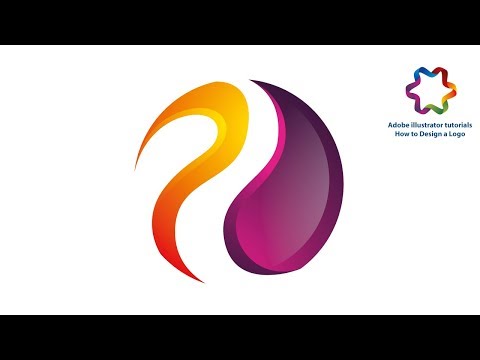 Water Drop Logo Design Tutorial With Different color every layer Adobe illustrator tutorial