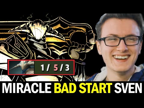 MIRACLE Sven BAD Start — 10K MMR vs GODLIKE Lycan