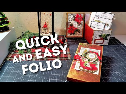 You Can Make This Folio In Less Than Five Minutes | Slim line Folio Tutorial