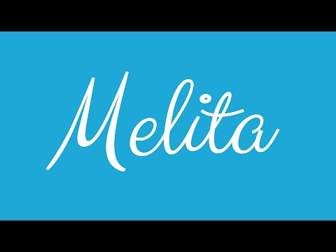Learn how to Sign the Name Melita Stylishly in Cursive Writing