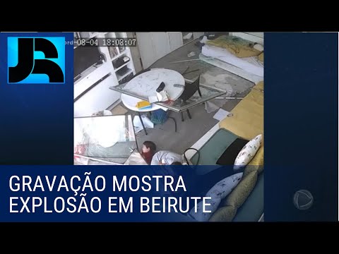 Flagrante: família grava susto e destruição com explosão no porto de Beirute, no Líbano